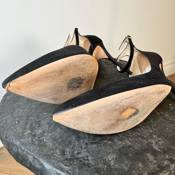 Jimmy Choo Lancer 100 Black Suede D’Orsey Pumps EU 39.5 / US 9 - Picture 10 of 11